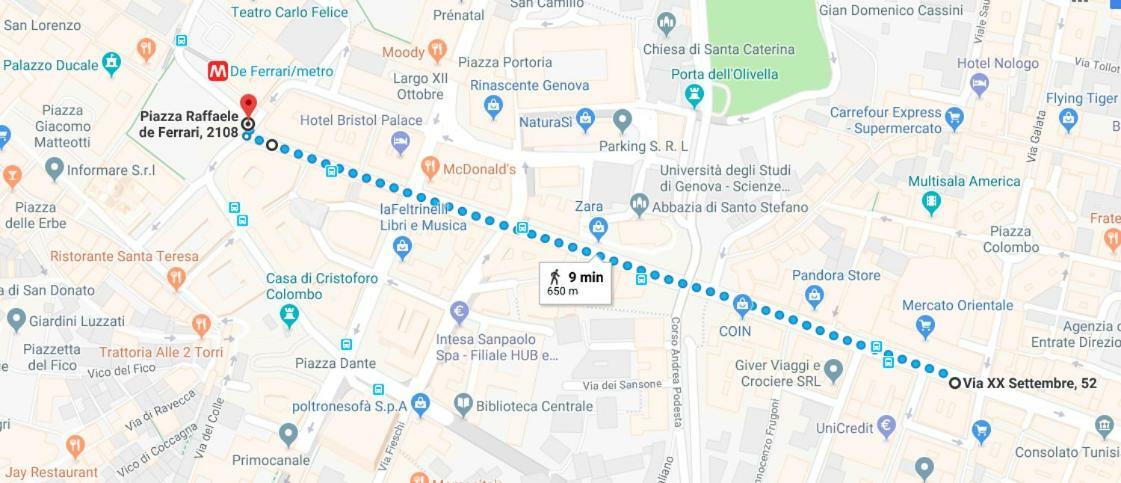 La Maison Nel Cuore Di Genova Free Parking Zewnętrze zdjęcie